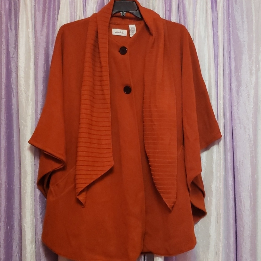 Burnt Orange Color Poncho
